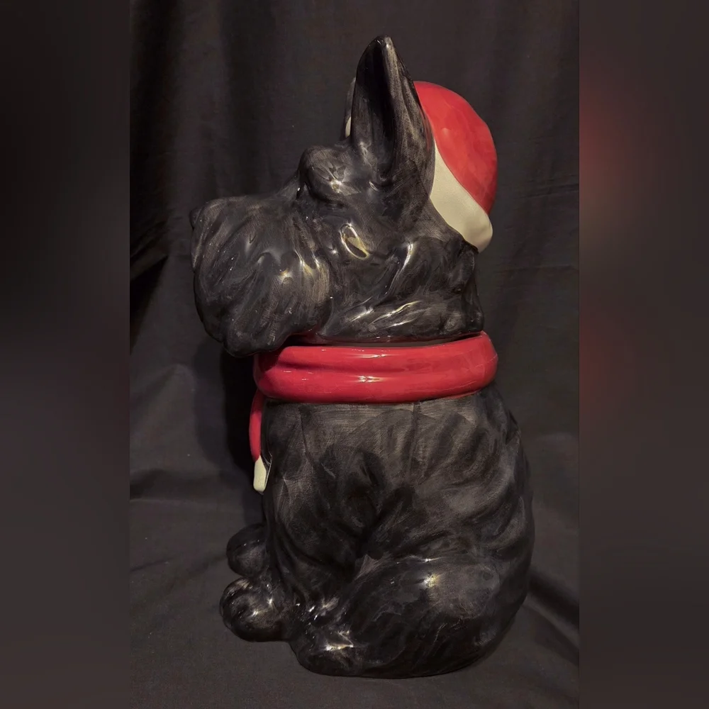 Holiday Time Scottie Dog Cookie Jar